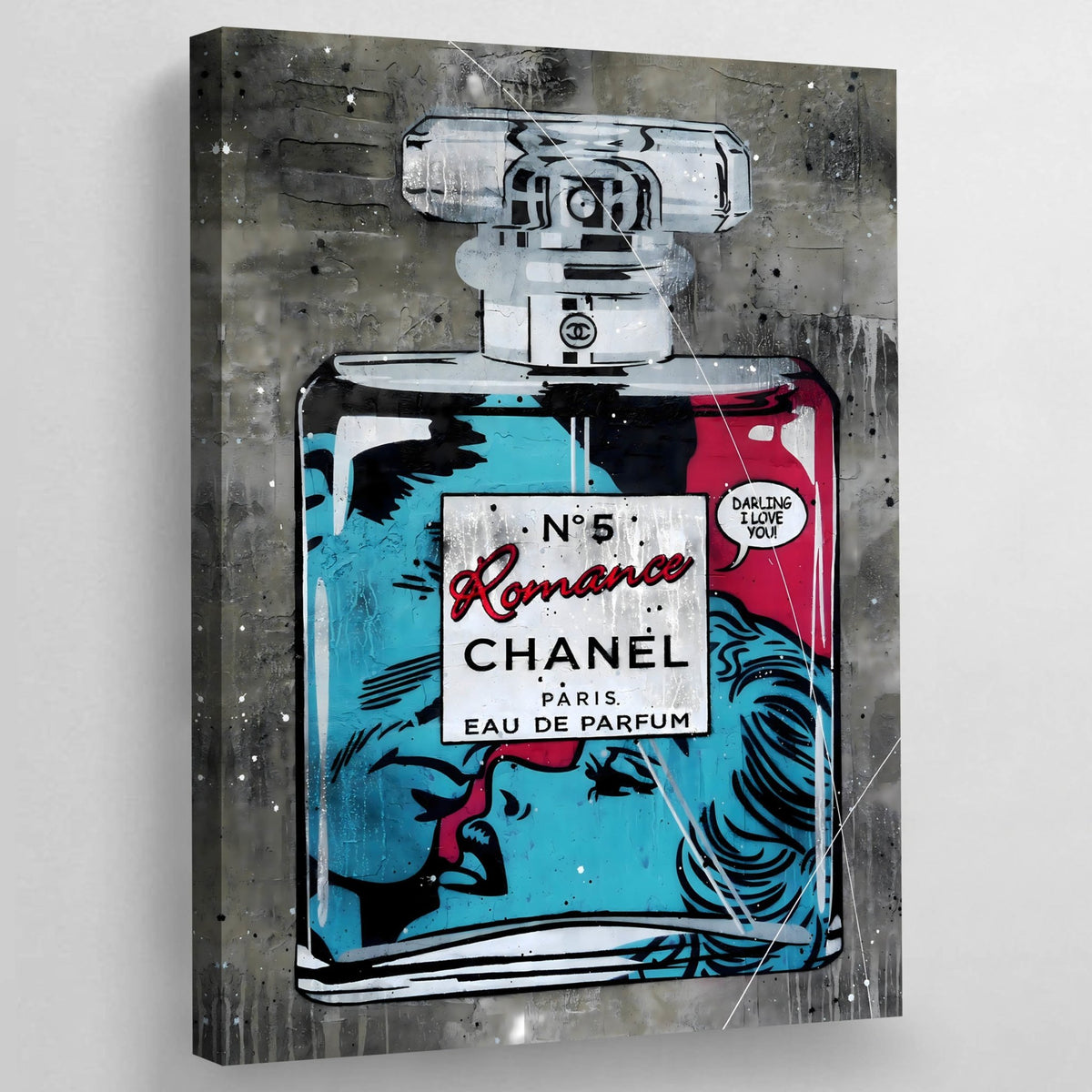 Tableau Chanel Parfum Pop Art Amoureux - The Art Avenue