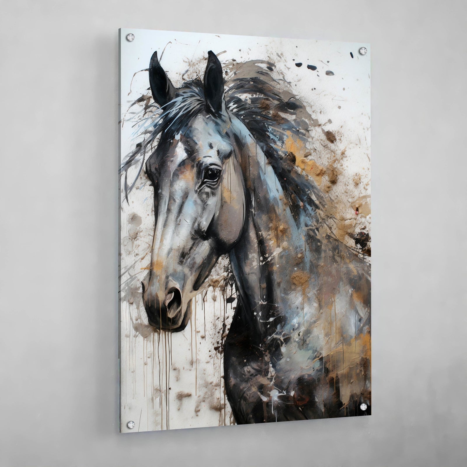 Tableau Cheval Abstrait - The Art Avenue