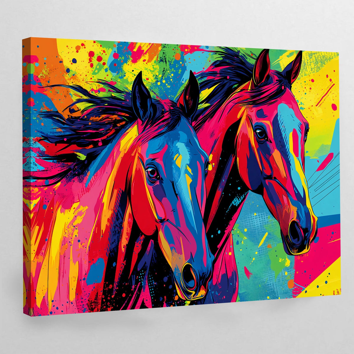 Tableau Chevaux Pop Art - The Art Avenue