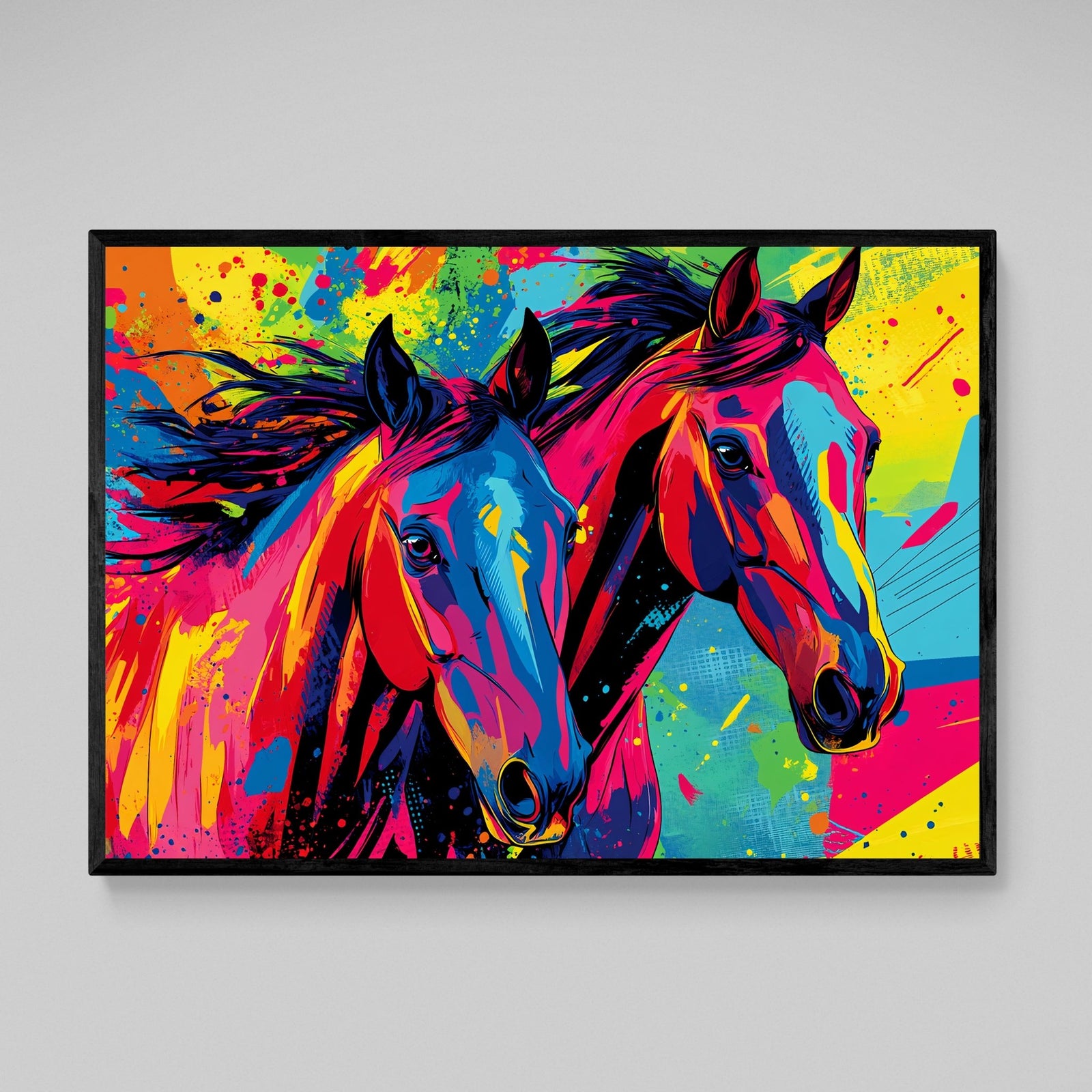 Tableau Chevaux Pop Art - The Art Avenue