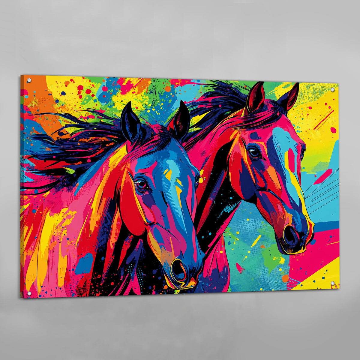 Tableau Chevaux Pop Art - The Art Avenue