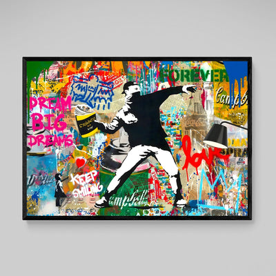 Tableau Coloré Banksy - The Art Avenue