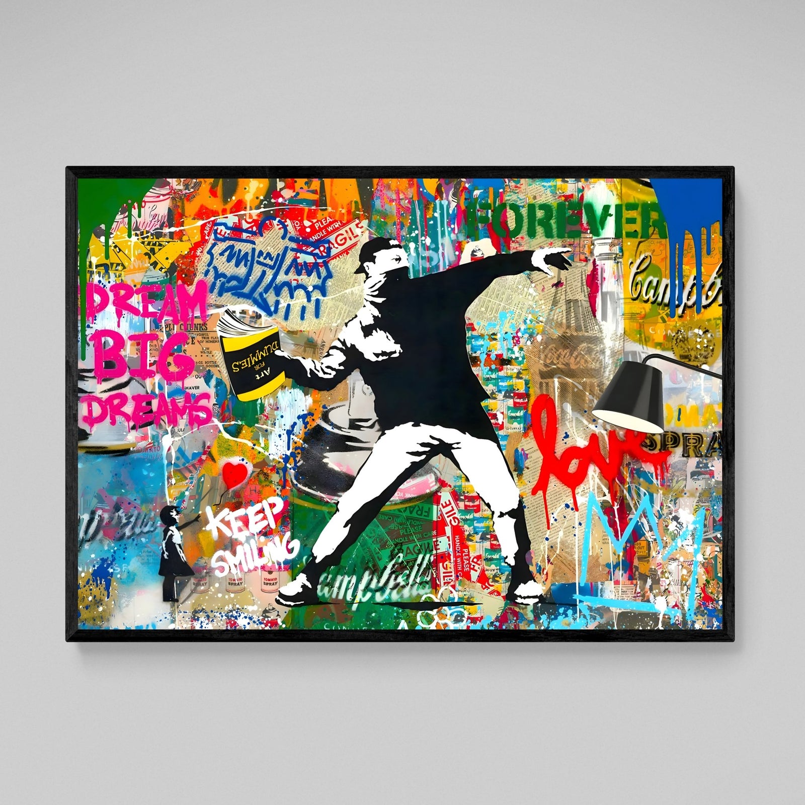 Tableau en toile Banksy -La colombe de la paix Tableau en toile Banksy -La colombe de la paix