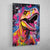 Tableau Coloré Dinosaure - The Art Avenue