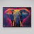 Tableau Coloré Éléphant Moderne - The Art Avenue