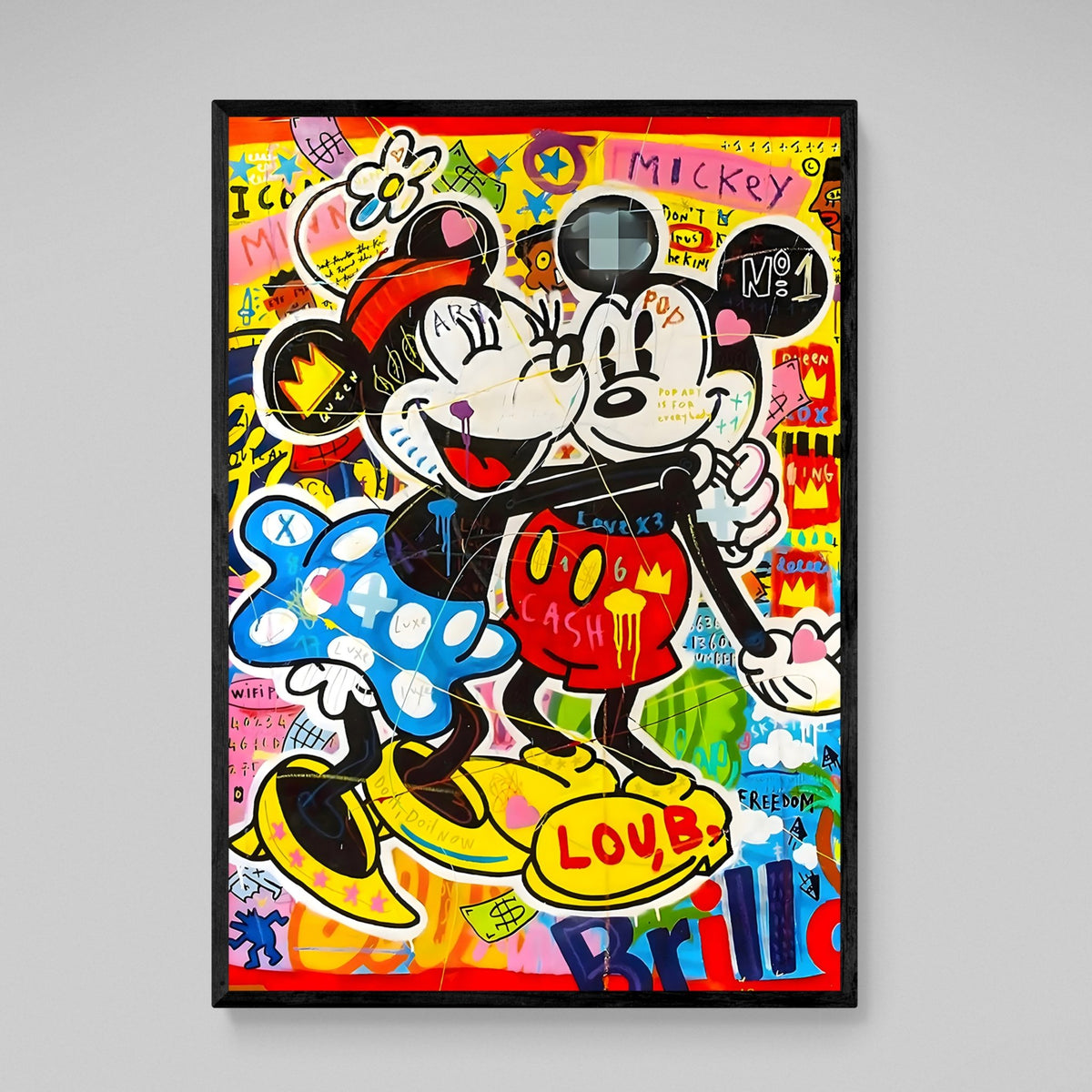 Tableau Coloré Mickey & Minnie - The Art Avenue