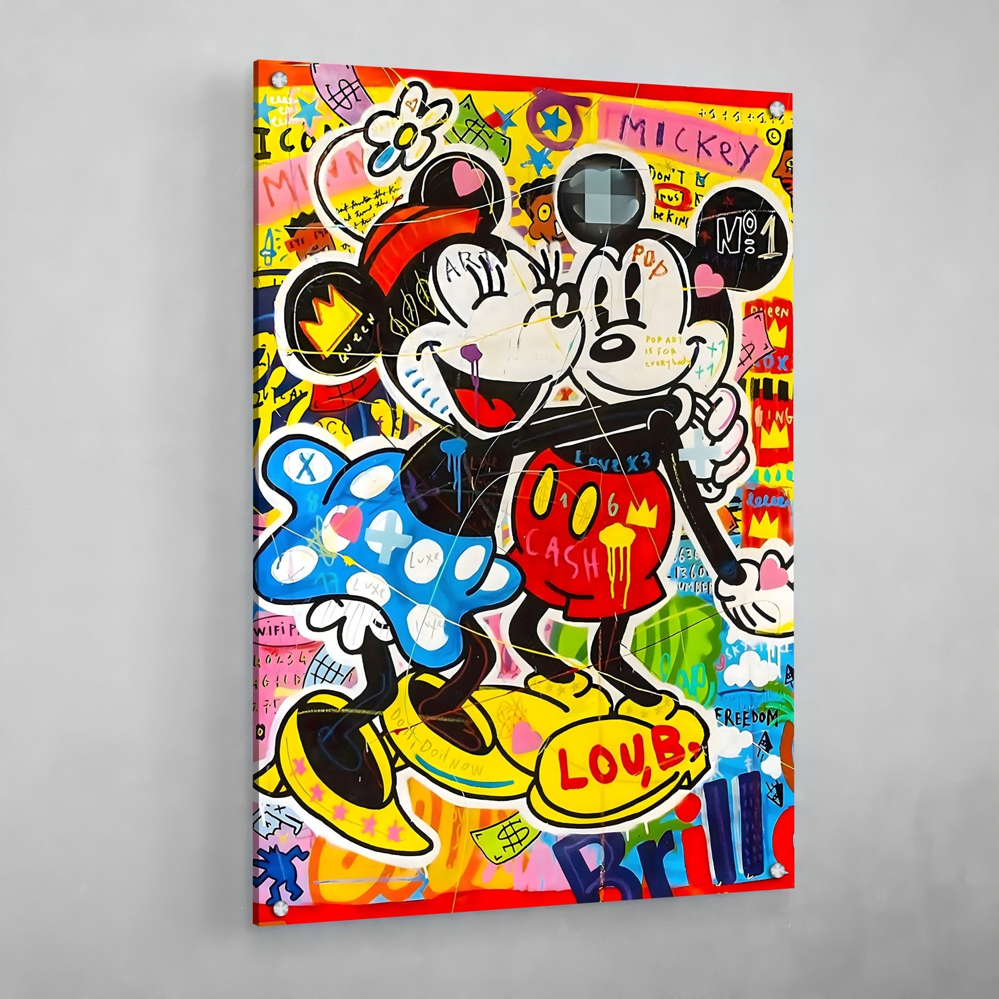 Tableau Coloré Mickey & Minnie - The Art Avenue