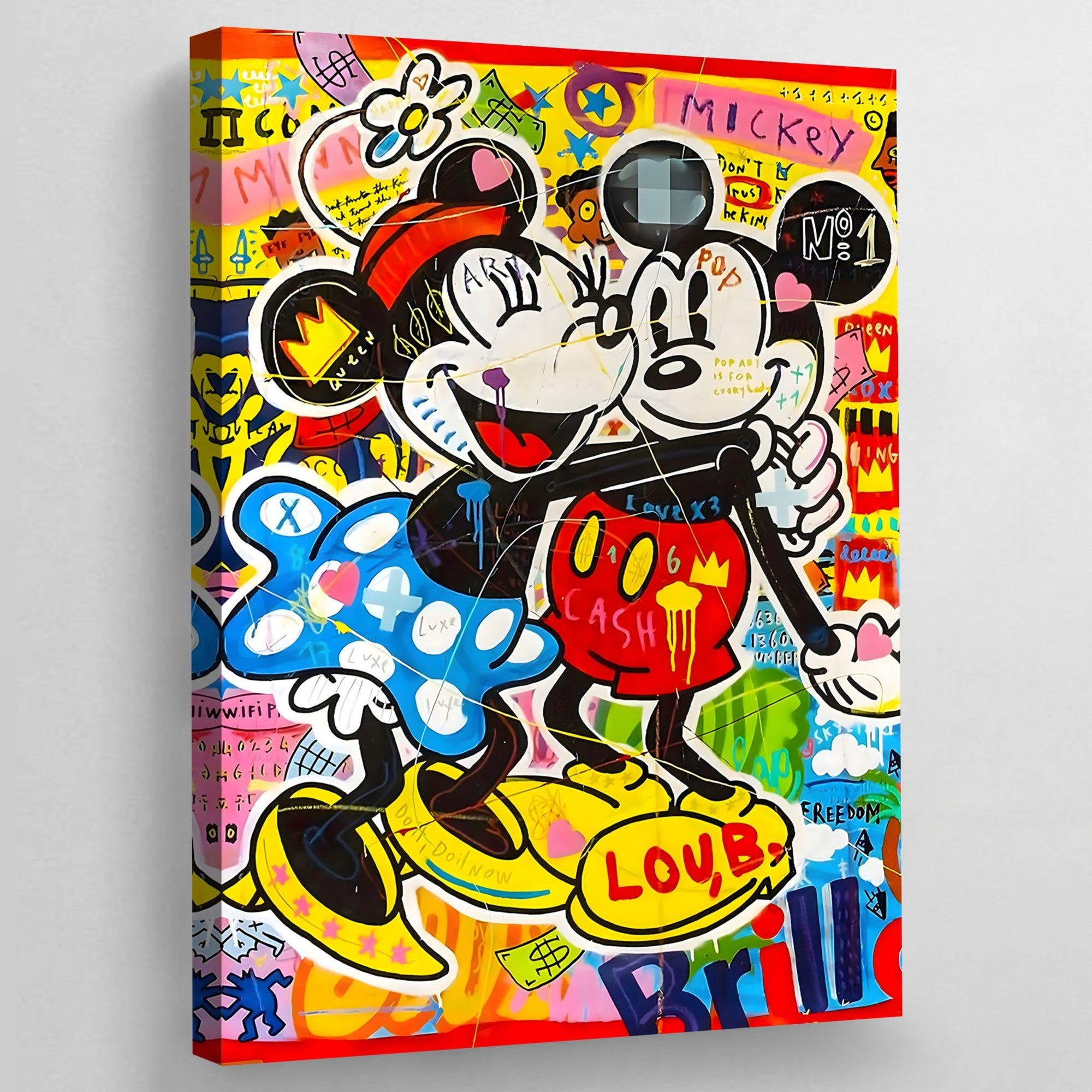 Tableau Coloré Mickey & Minnie - The Art Avenue