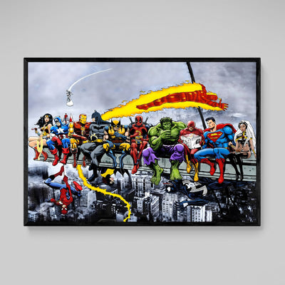 Tableau Coloré Super - Héros - The Art Avenue