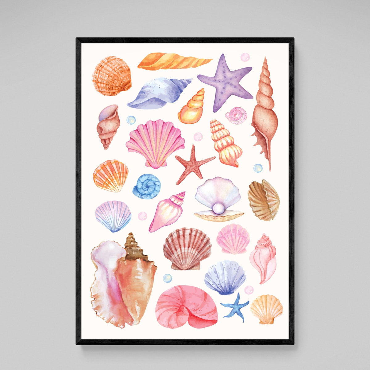 Tableau Coquillages Colorés - The Art Avenue