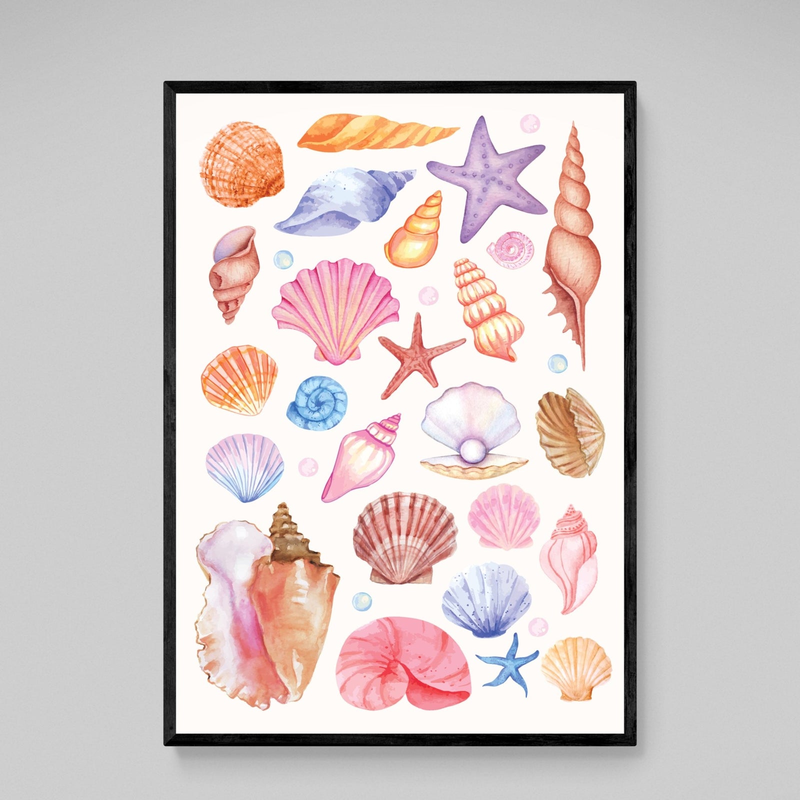 Tableau Coquillages Colorés - The Art Avenue