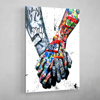 Tableau Couple Graffiti - The Art Avenue
