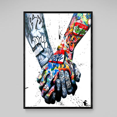 Tableau Couple Graffiti - The Art Avenue