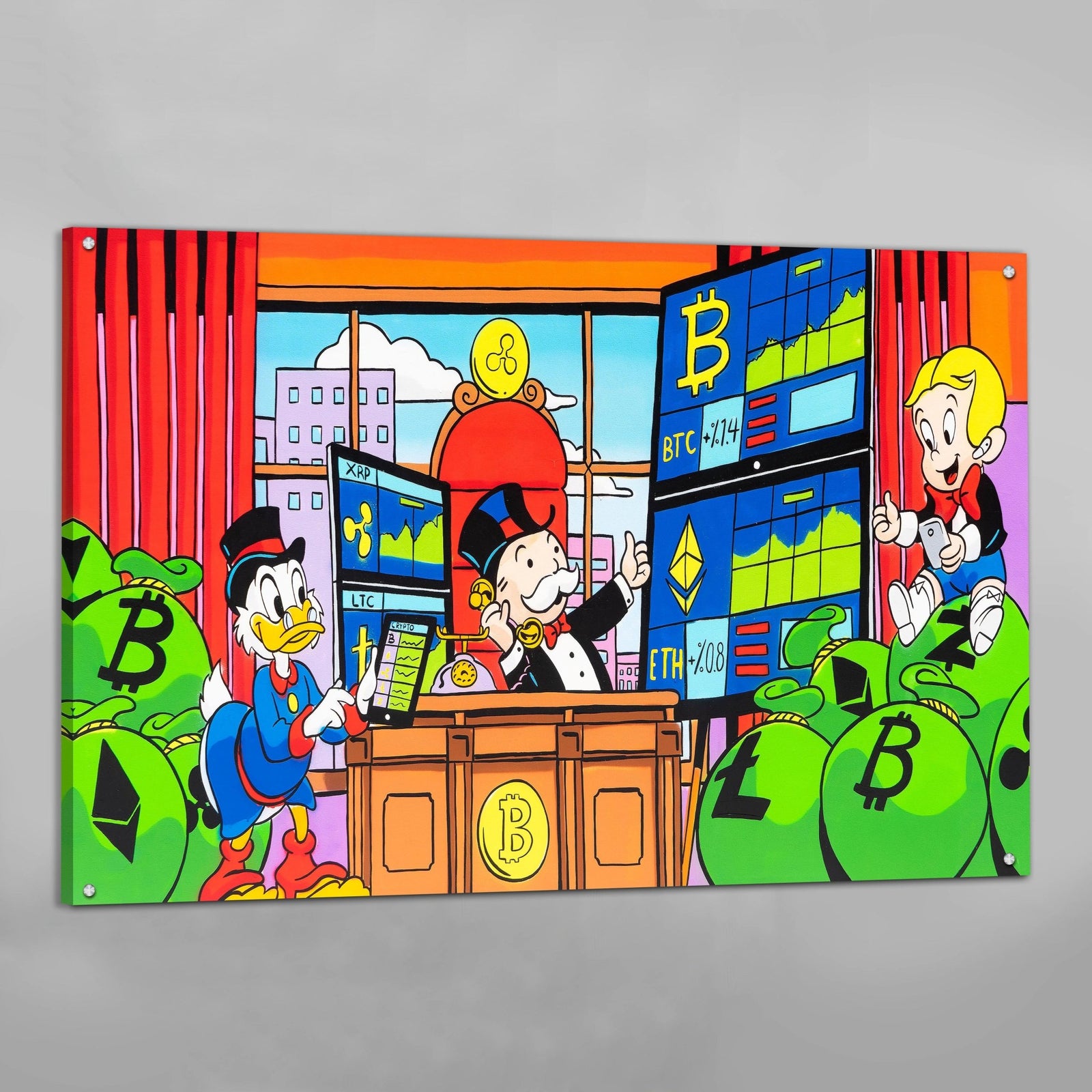 Tableau Crypto Monopoly Moderne - The Art Avenue