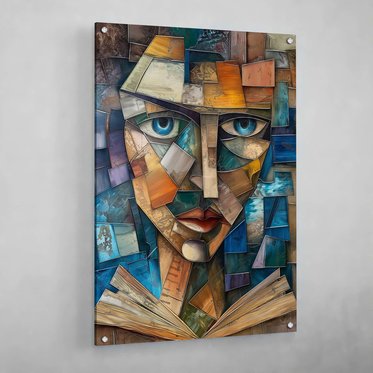 Tableau Cubisme Moderne Visage - The Art Avenue