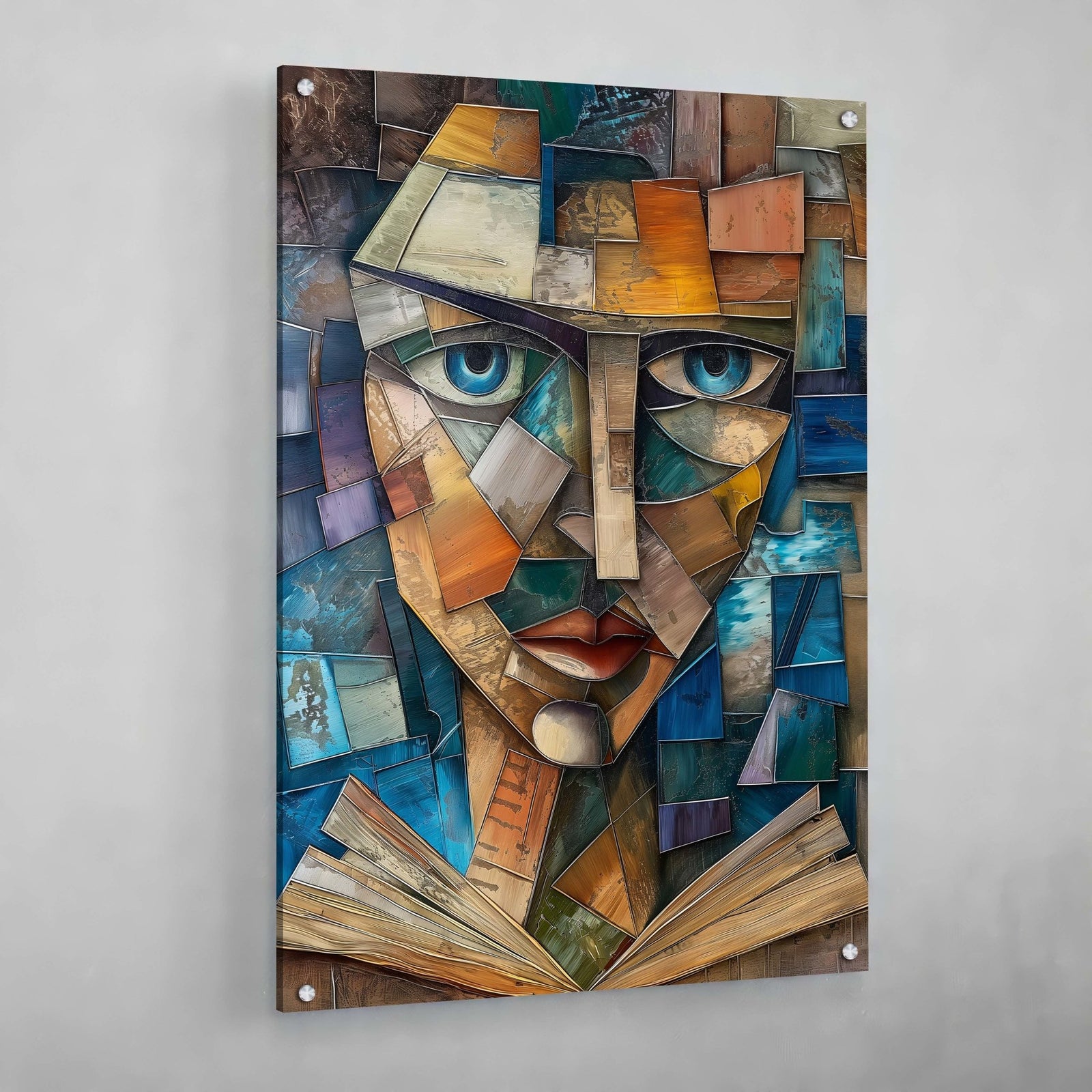 Tableau Cubisme Moderne Visage - The Art Avenue