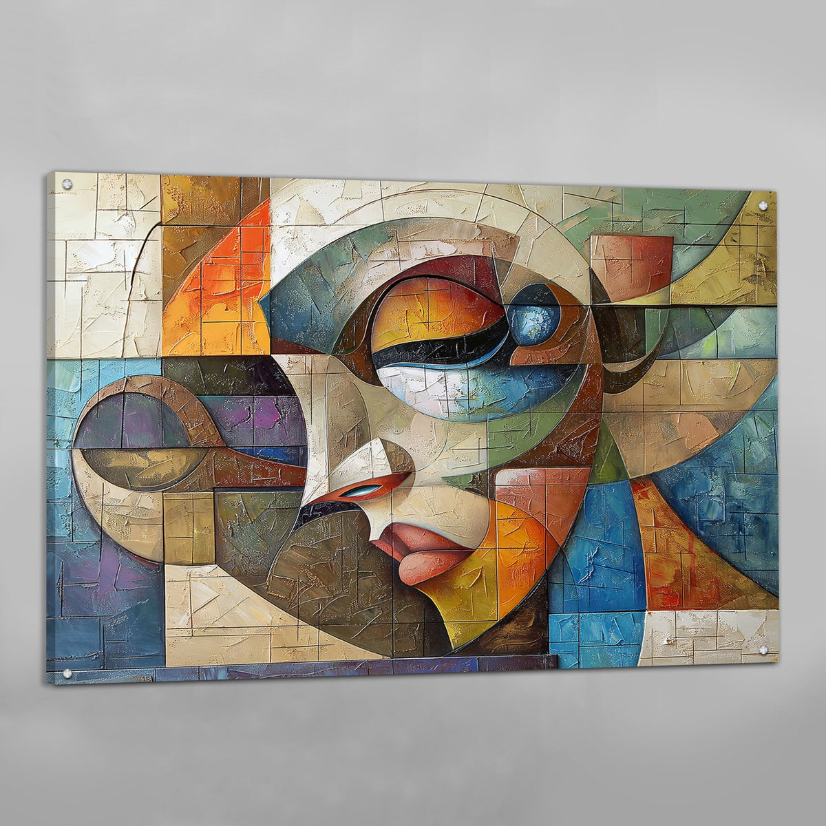 Tableau Cubisme Visage Design - The Art Avenue