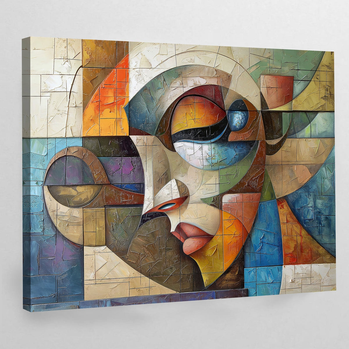 Tableau Cubisme Visage Design - The Art Avenue