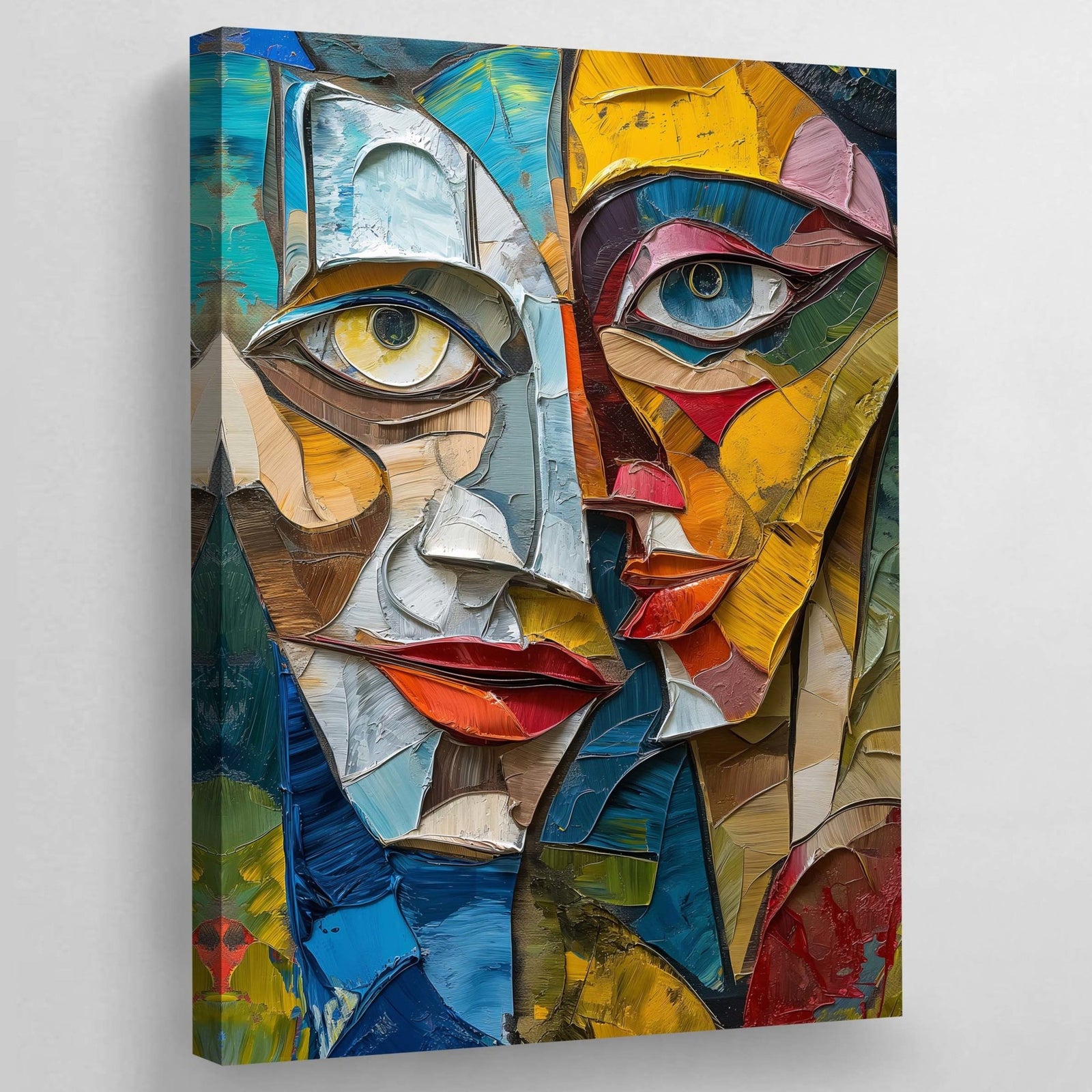 Tableau Cubisme Visages Abstraits - The Art Avenue