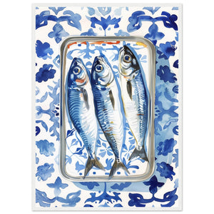 Tableau Cuisine Sardines - The Art Avenue