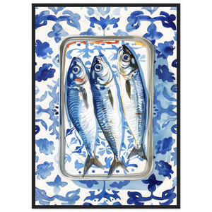 Tableau Cuisine Sardines - The Art Avenue