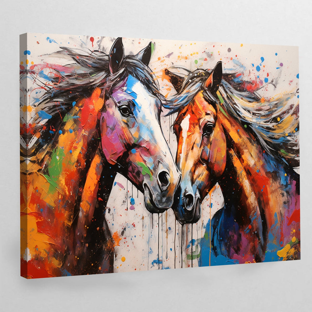 Tableau De Chevaux Coloré - The Art Avenue