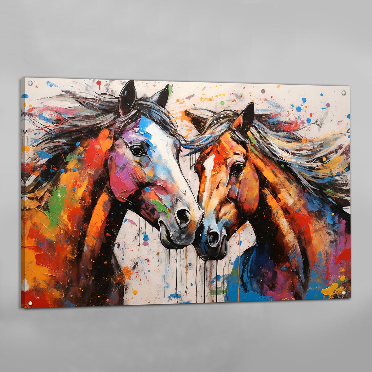 Tableau De Chevaux Coloré - The Art Avenue