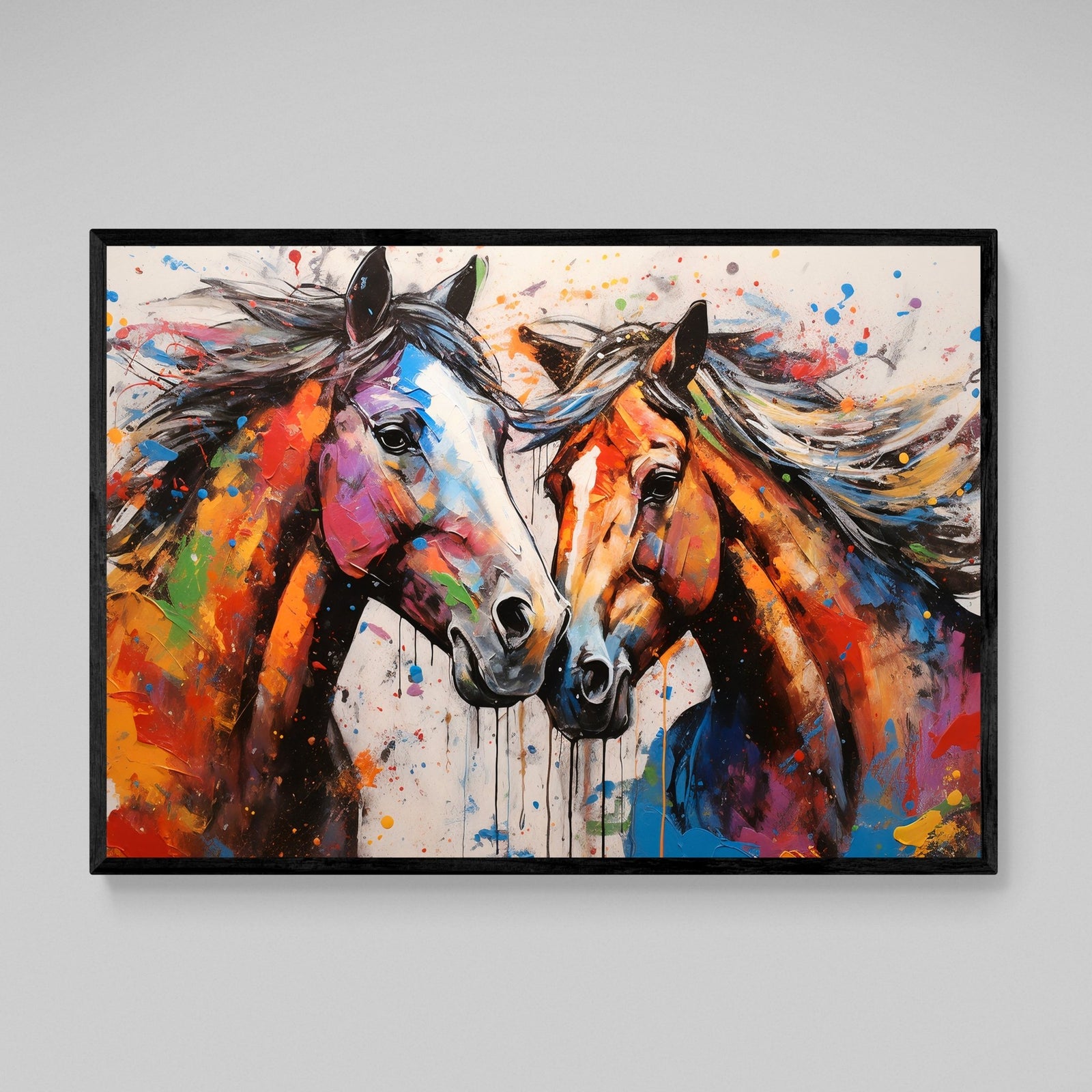 Tableau De Chevaux Coloré - The Art Avenue