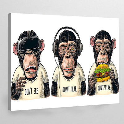Tableau Des 3 Singes - The Art Avenue