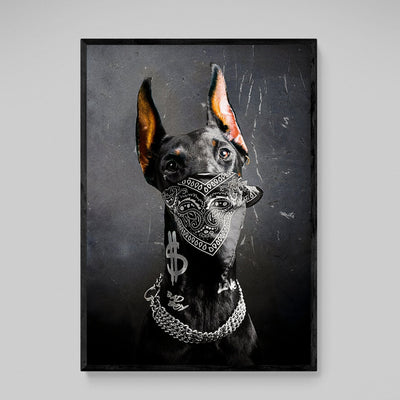 Tableau Dobermann Gangster - The Art Avenue