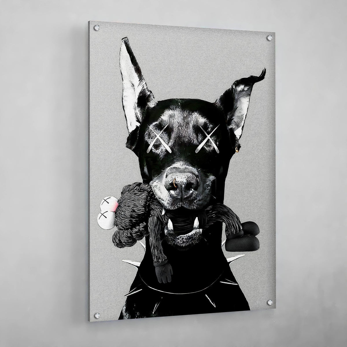 Tableau Dobermann Kaws - The Art Avenue