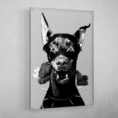 Tableau Dobermann Kaws - The Art Avenue