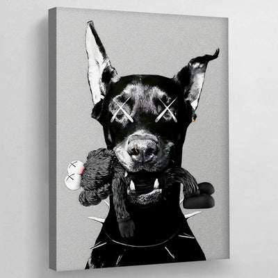 Tableau Dobermann Kaws - The Art Avenue