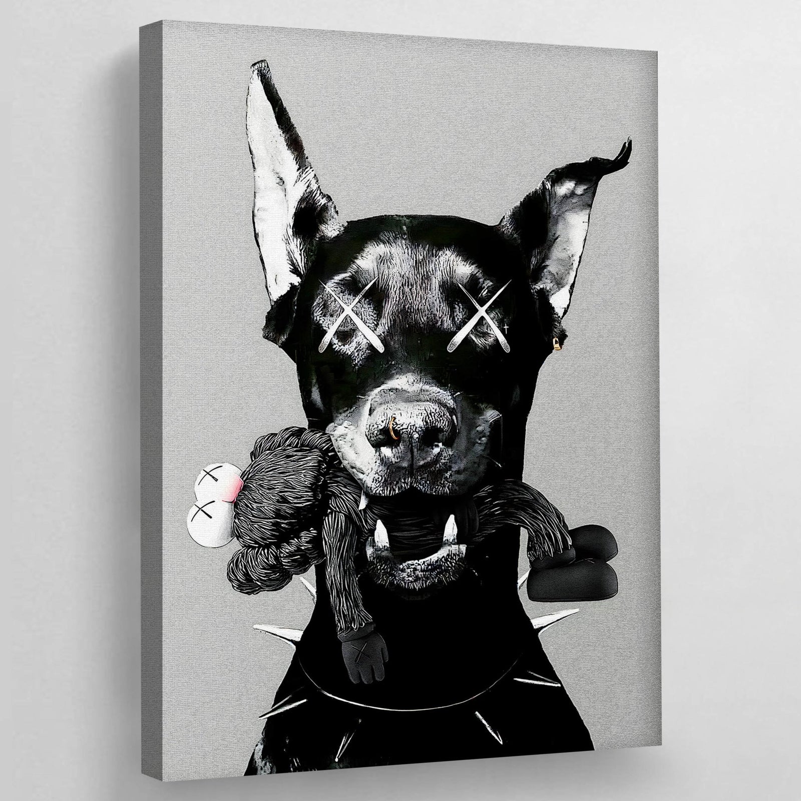 Tableau Dobermann Kaws - The Art Avenue