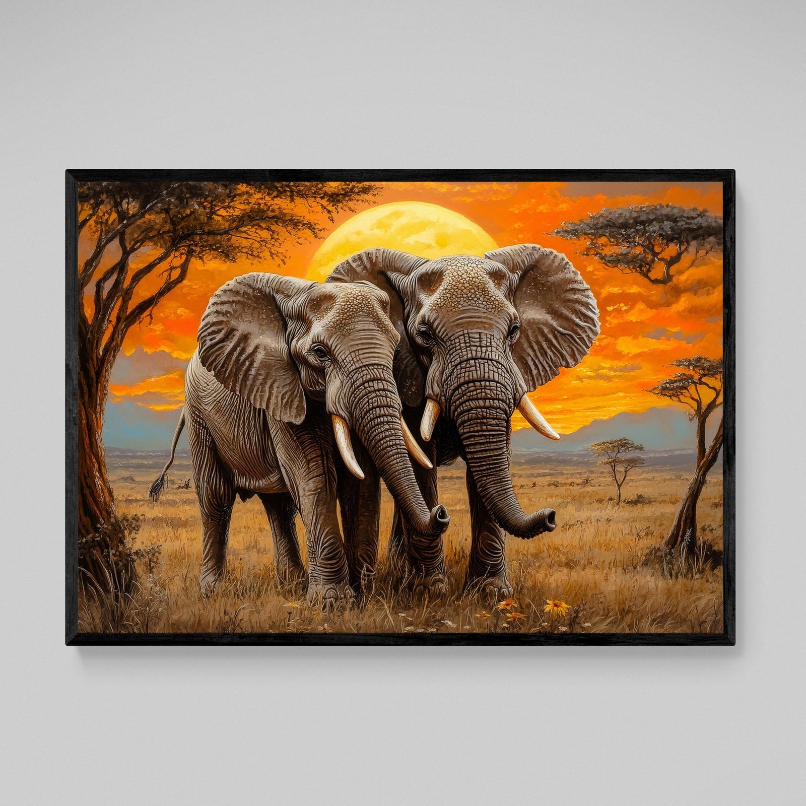 150x100cm- Kit 5 TOILES IMPRIMEE TABLEAU DECO - ELEPHANT EL10-5T150100A - TOILE 150x100cm- Kit 5 TOILES IMPRIMEE TABLEAU DECO - ELEPHANT EL10-5T150100A - TOILE