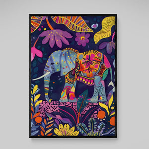 Tableau Éléphant Coloré - The Art Avenue