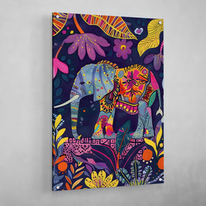 Tableau Éléphant Coloré - The Art Avenue