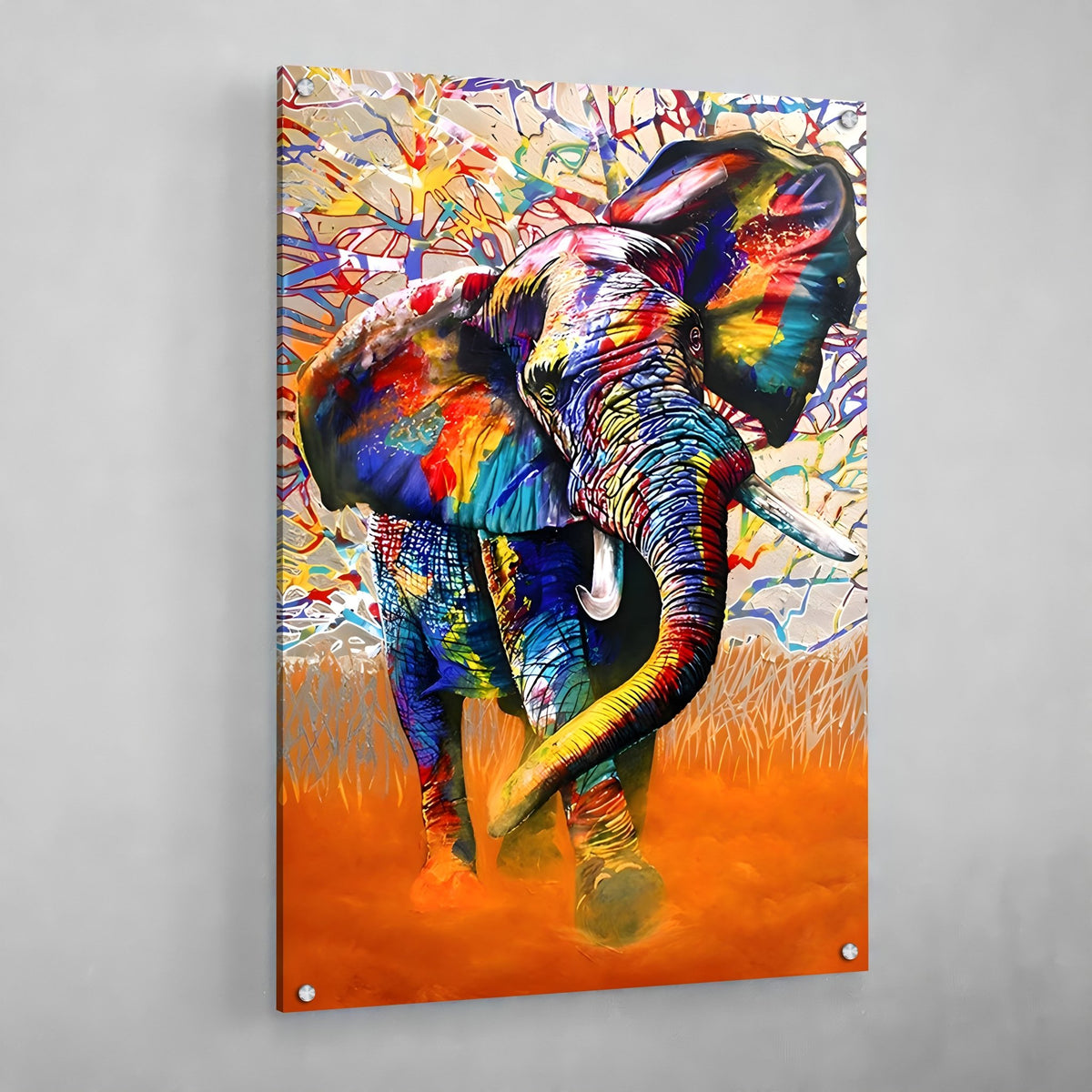 Tableau Elephant Couleur - The Art Avenue
