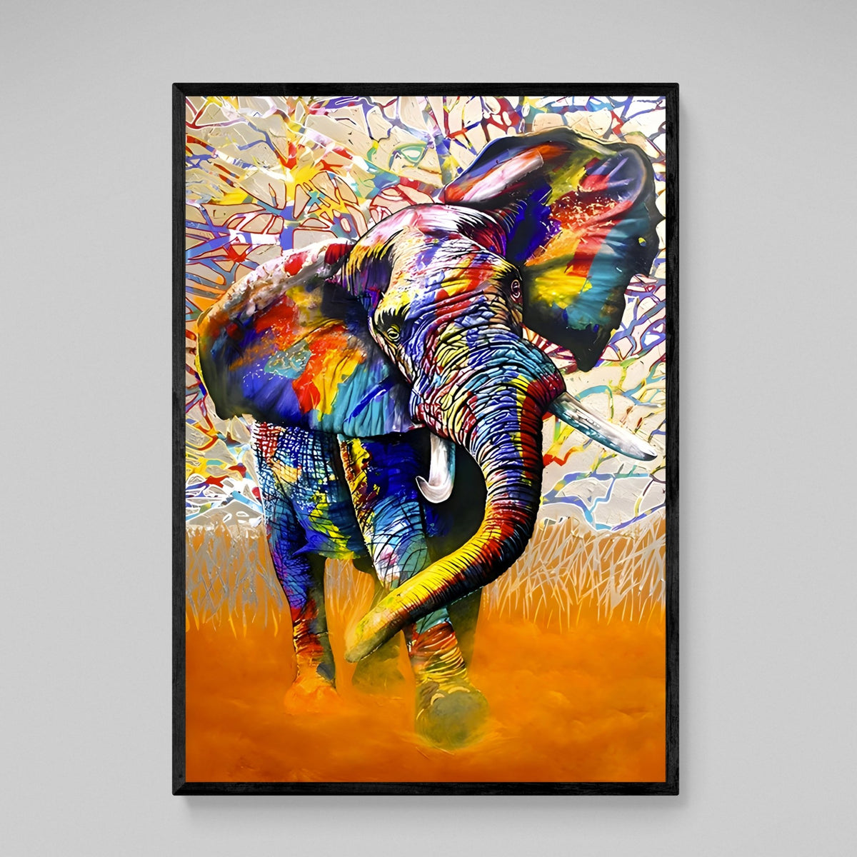 Tableau Elephant Couleur - The Art Avenue