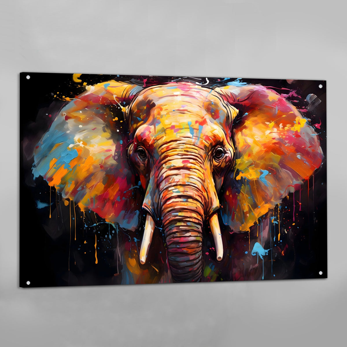 Tableau Éléphant Graffiti - The Art Avenue