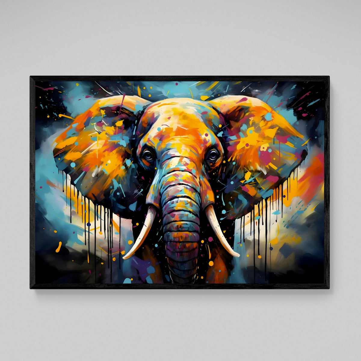 Tableau Elephant Graffiti Moderne - The Art Avenue