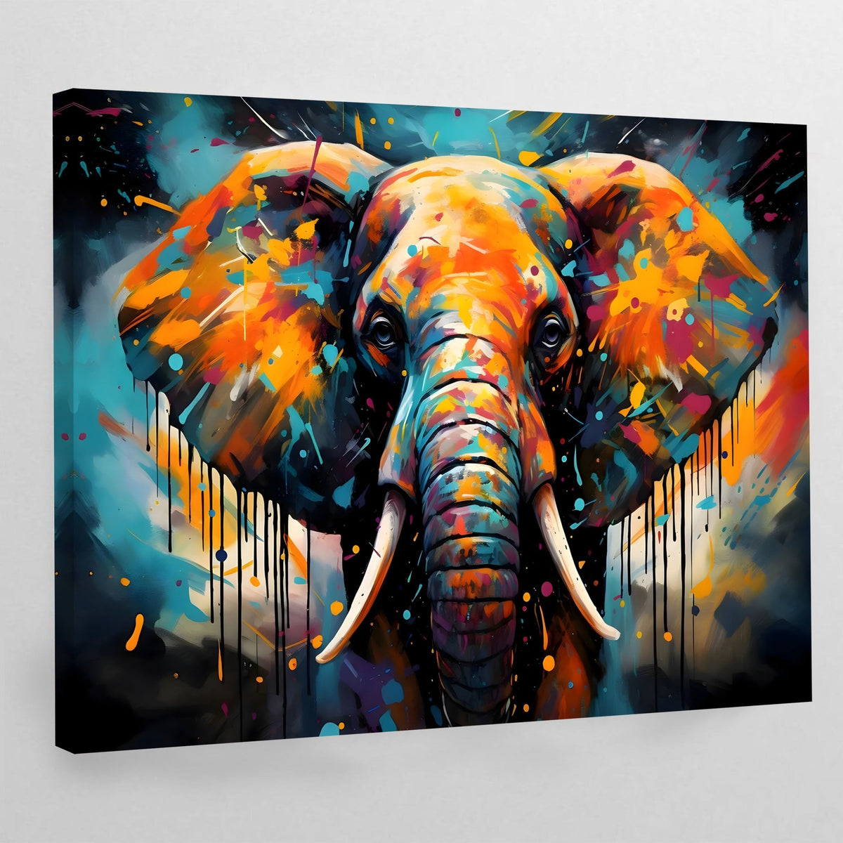 Tableau Elephant Graffiti Moderne - The Art Avenue