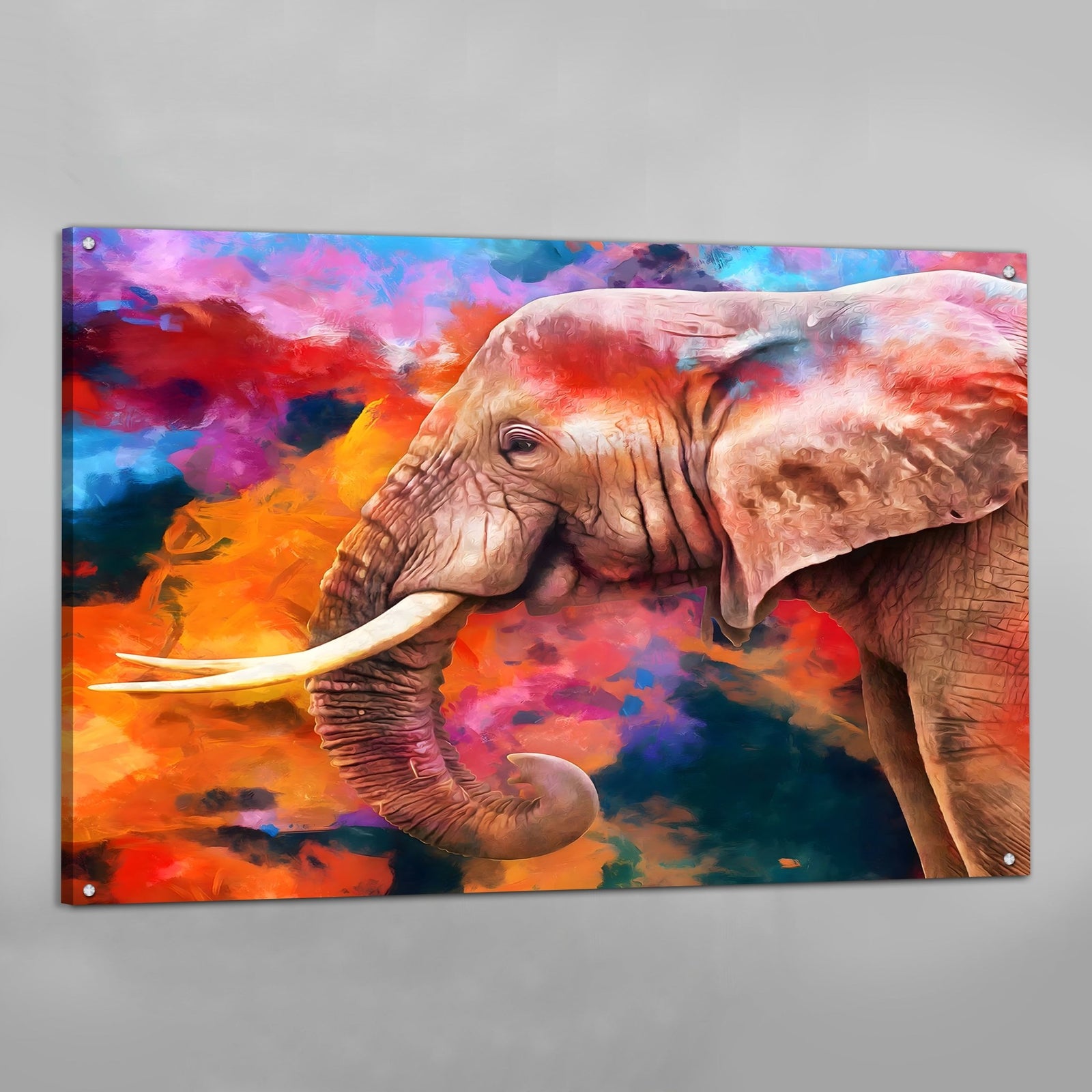 Tableau Elephant Moderne Couleur - The Art Avenue