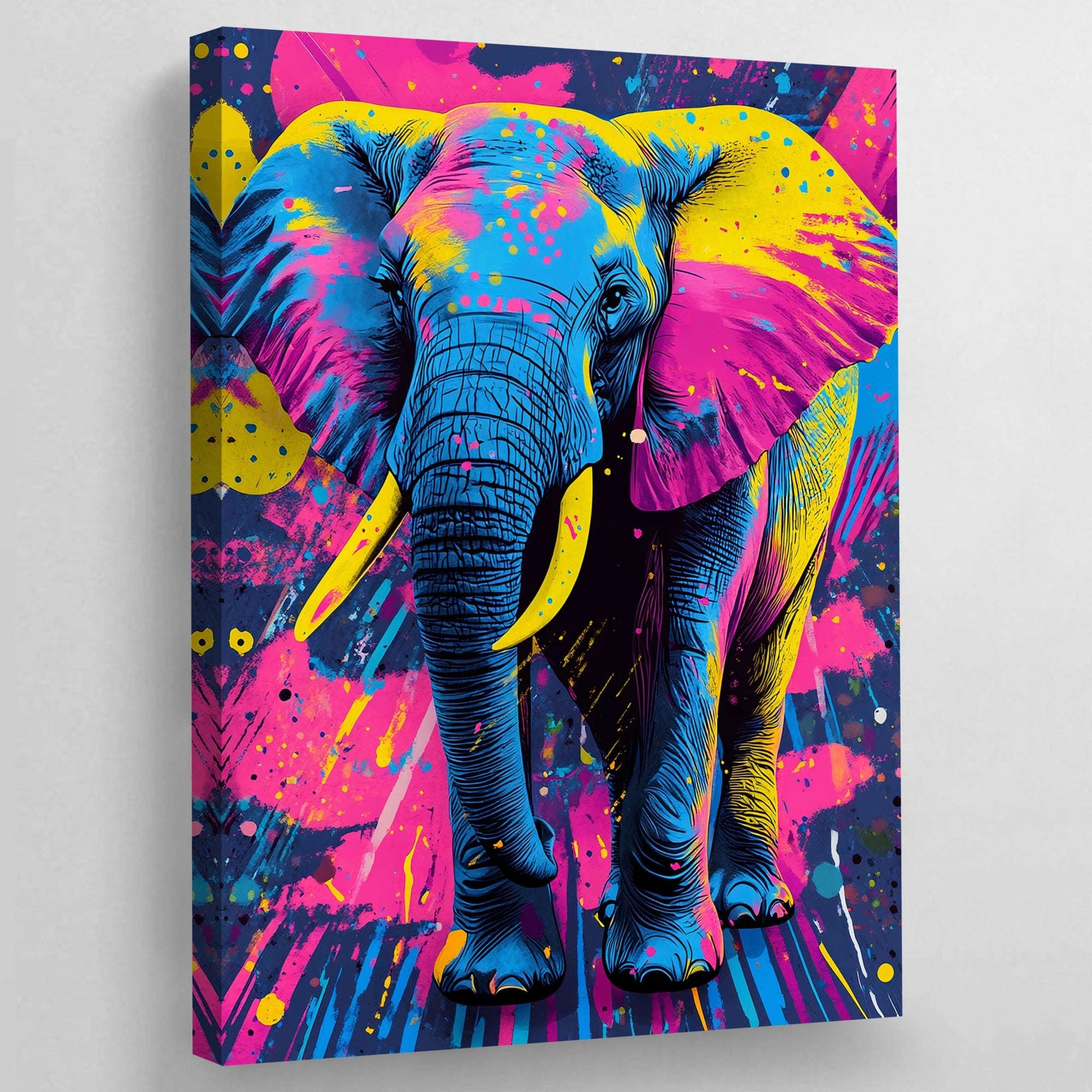 Tableau Éléphant Multicolore - The Art Avenue