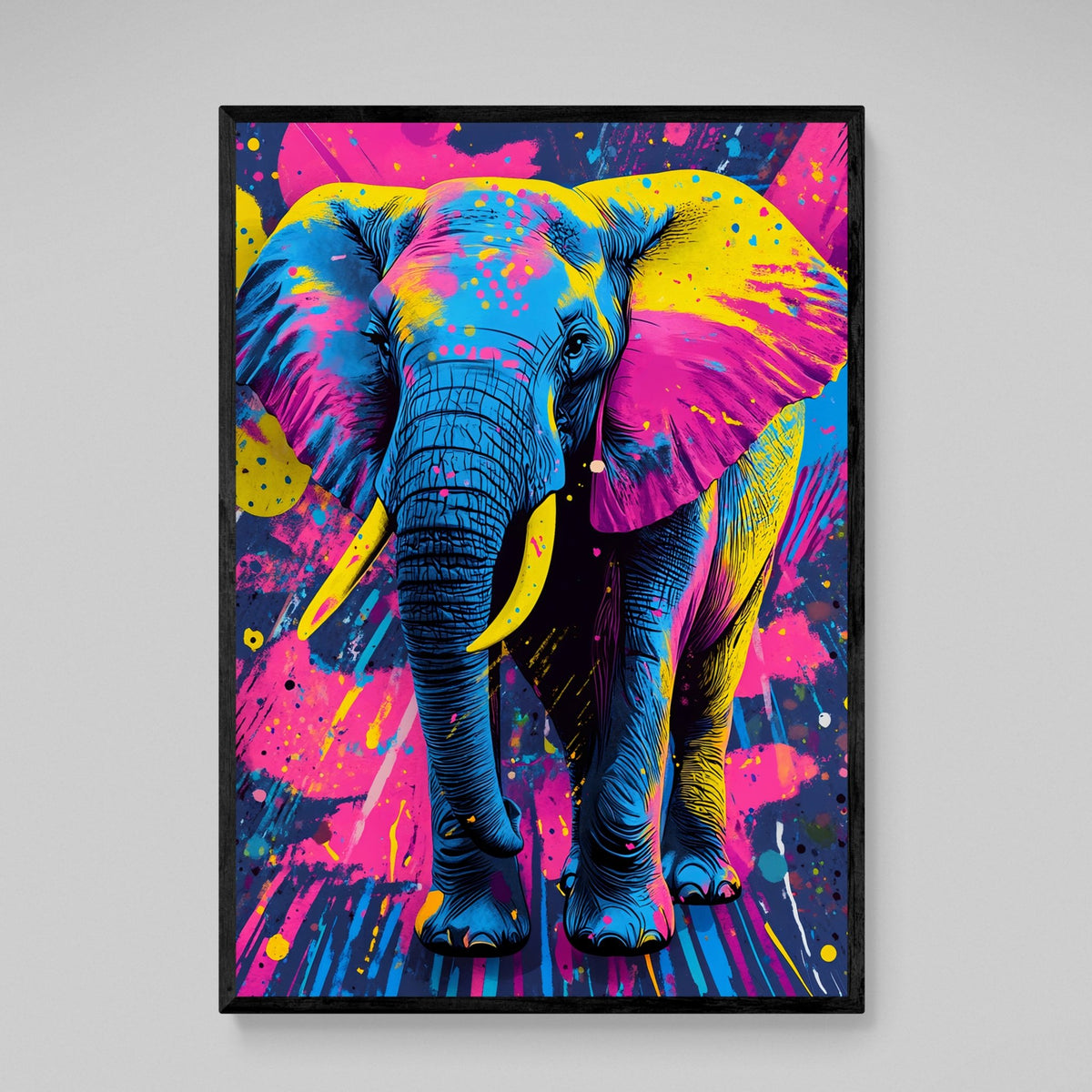Tableau Éléphant Multicolore - The Art Avenue