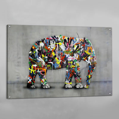 Tableau Elephant Street Art - The Art Avenue