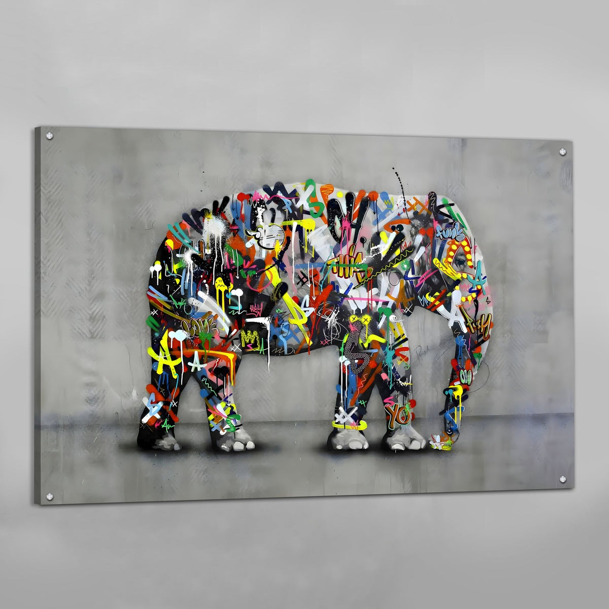 Tableau Elephant Street Art - The Art Avenue