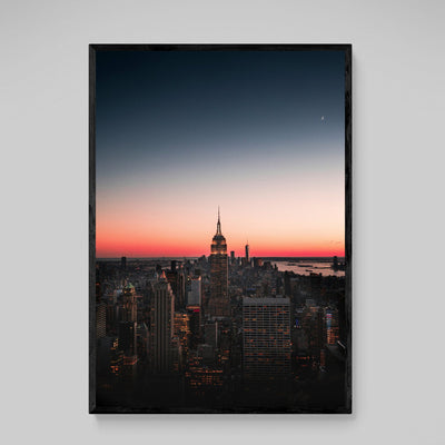 Tableau Empire State Building Coucher De Soleil - The Art Avenue