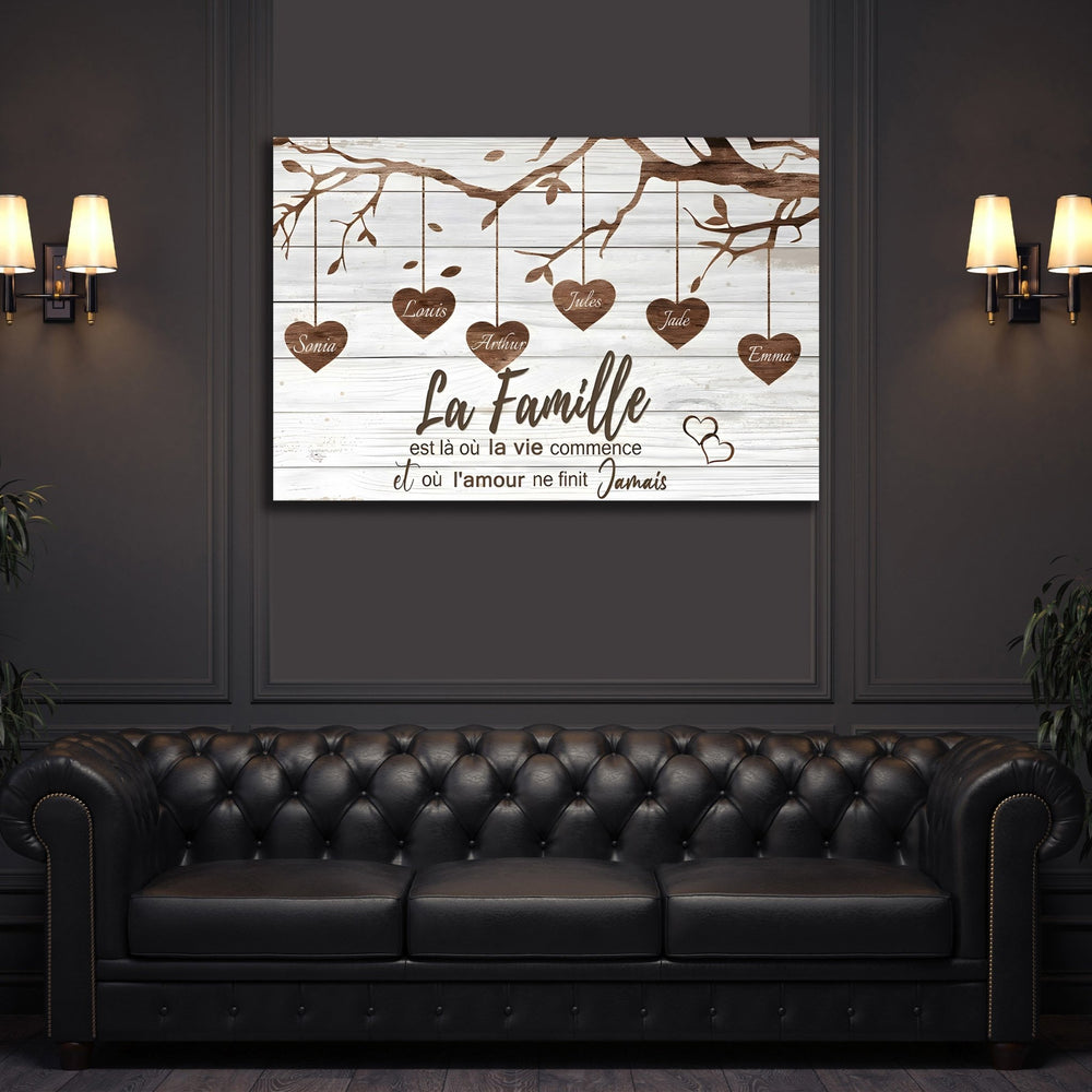 Tableau Personnalisé pour Famille | The Art Avenue
