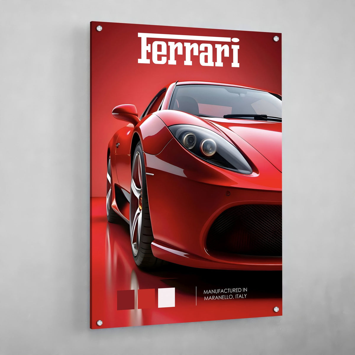 Tableau Ferrari Rouge - The Art Avenue